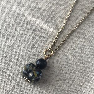 Necklace with Glass Pendent
